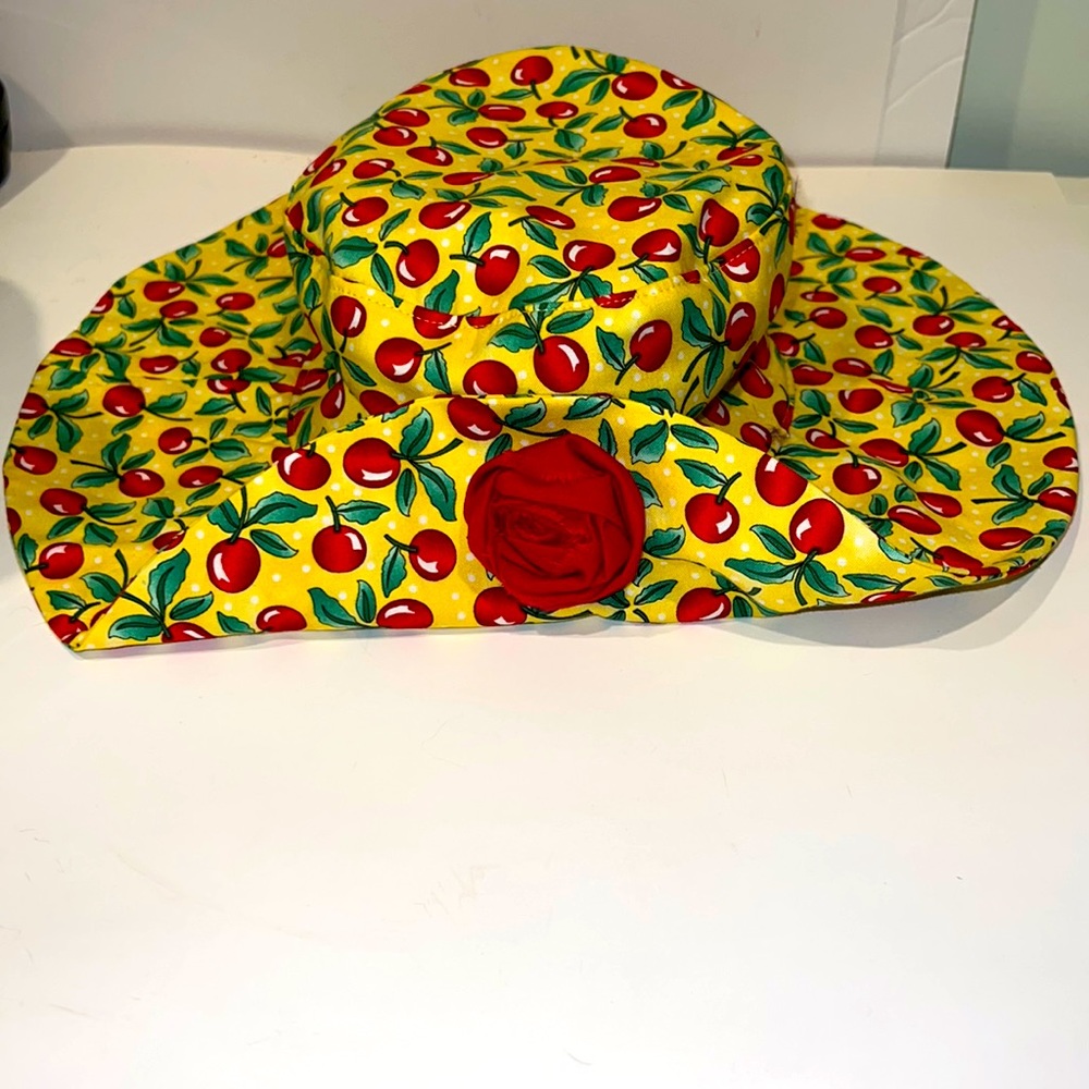 Floppy Happy Cherry Hat Flower